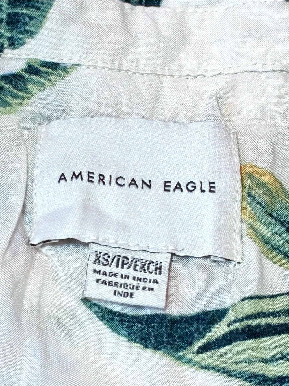 American Eagle Tropical Crop Top